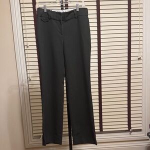LOFT Julie Dark Gray Straight Leg Women's Pants - Size 4